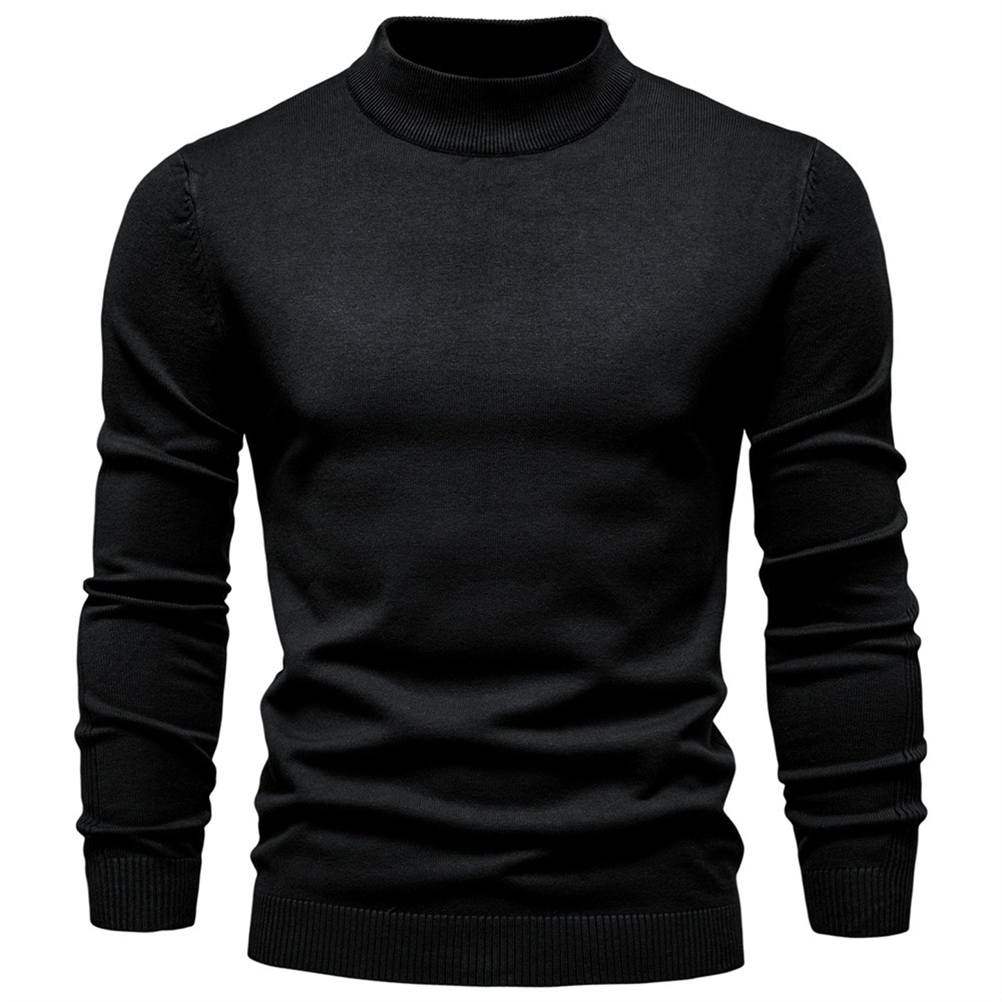 Men’s Mockneck Fall Pullover Sweater