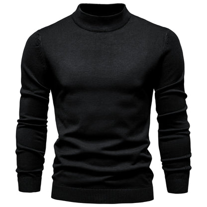 Men’s Mockneck Fall Pullover Sweater