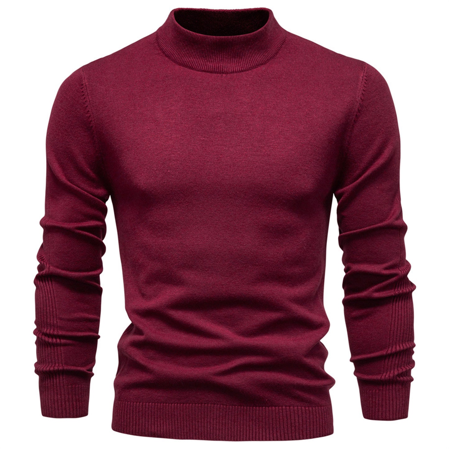 Men’s Mockneck Fall Pullover Sweater