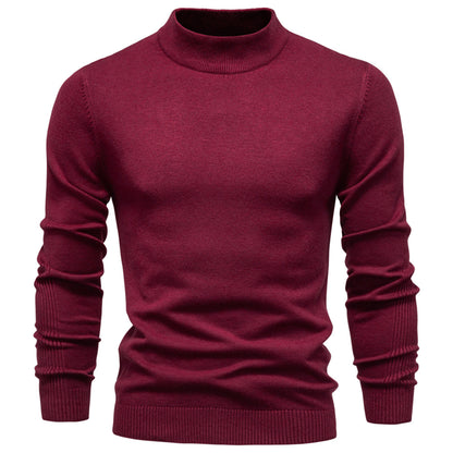 Men’s Mockneck Fall Pullover Sweater