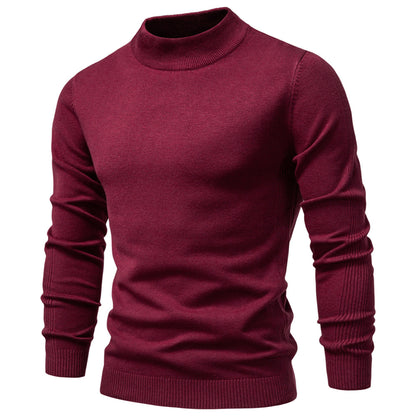 Men’s Mockneck Fall Pullover Sweater