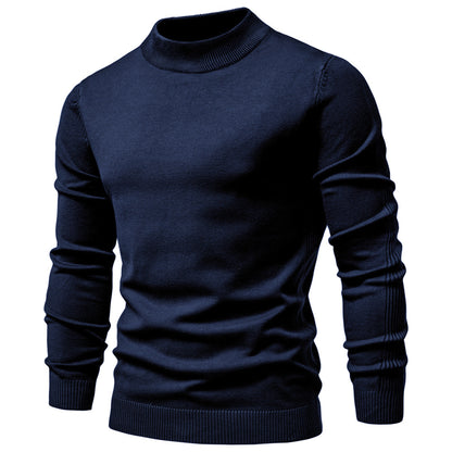 Men’s Mockneck Fall Pullover Sweater