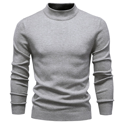 Men’s Mockneck Fall Pullover Sweater