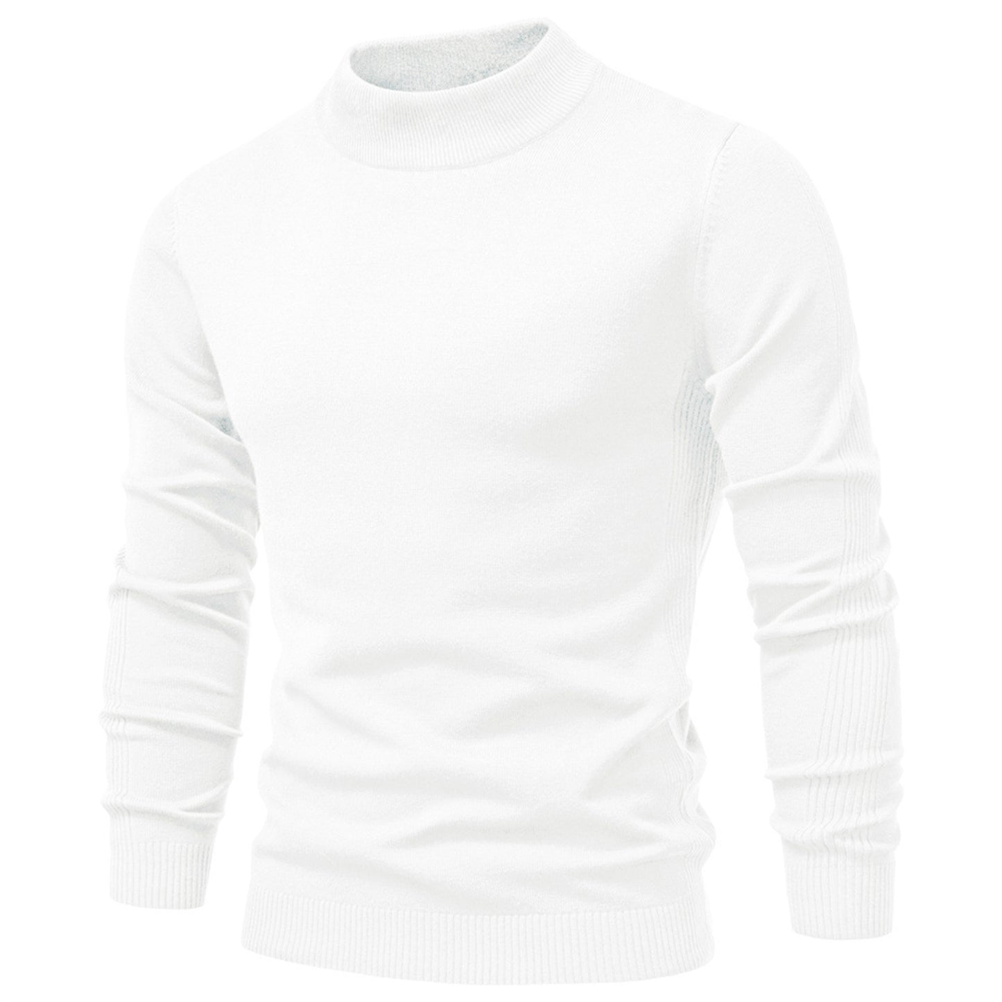 Men’s Mockneck Fall Pullover Sweater