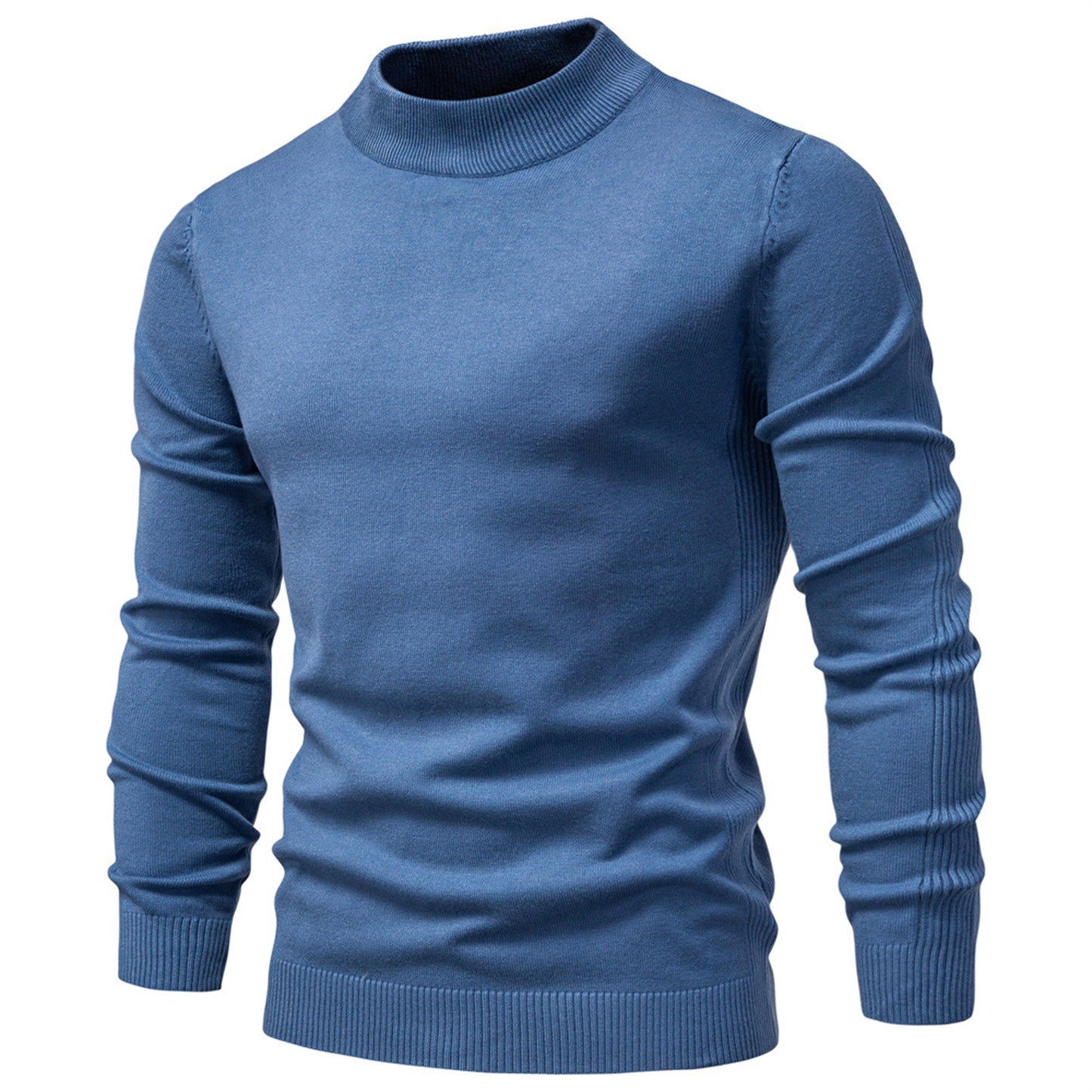 Men’s Mockneck Fall Pullover Sweater