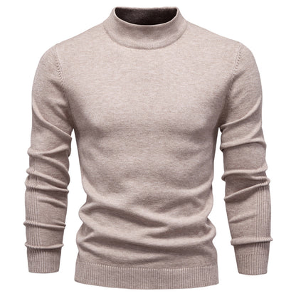 Men’s Mockneck Fall Pullover Sweater