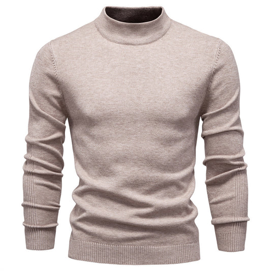 Men’s Mockneck Fall Pullover Sweater