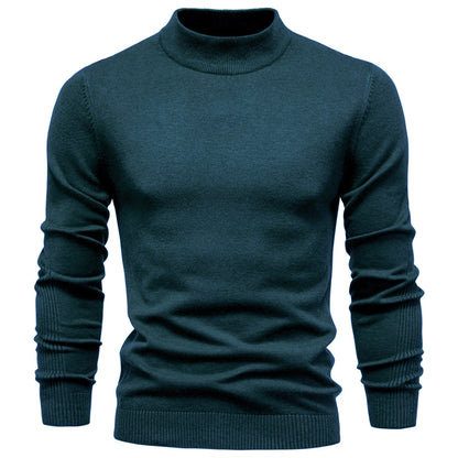 Men’s Mockneck Fall Pullover Sweater