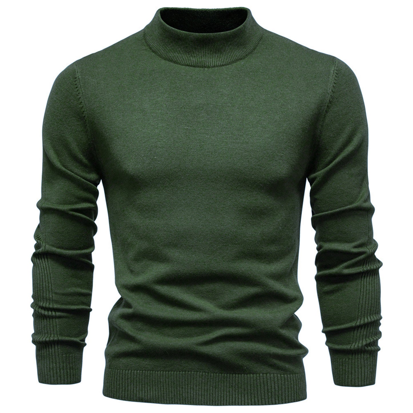 Men’s Mockneck Fall Pullover Sweater