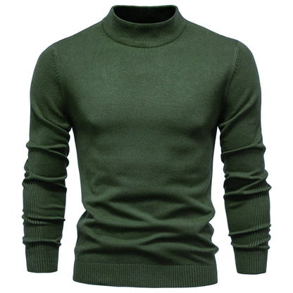 Men’s Mockneck Fall Pullover Sweater