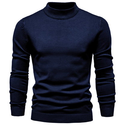 Men’s Mockneck Fall Pullover Sweater