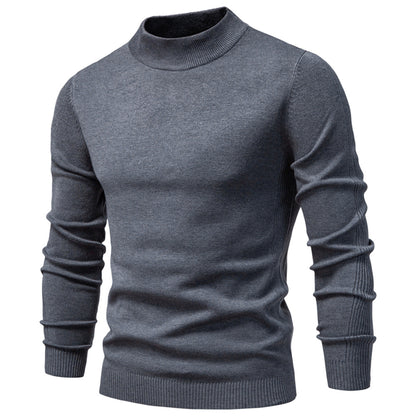 Men’s Mockneck Fall Pullover Sweater