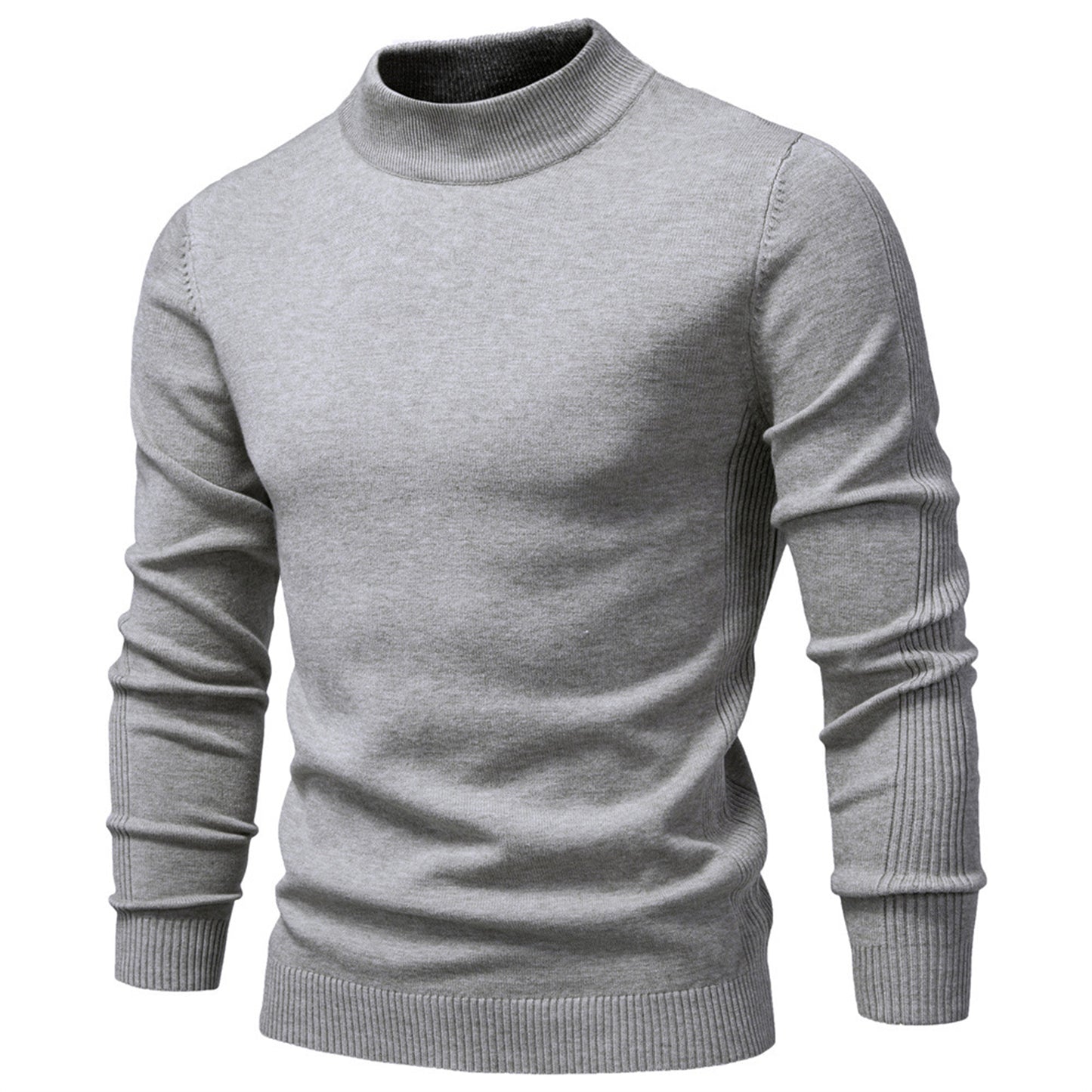 Men’s Mockneck Fall Pullover Sweater