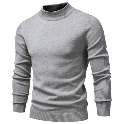 Men’s Mockneck Fall Pullover Sweater