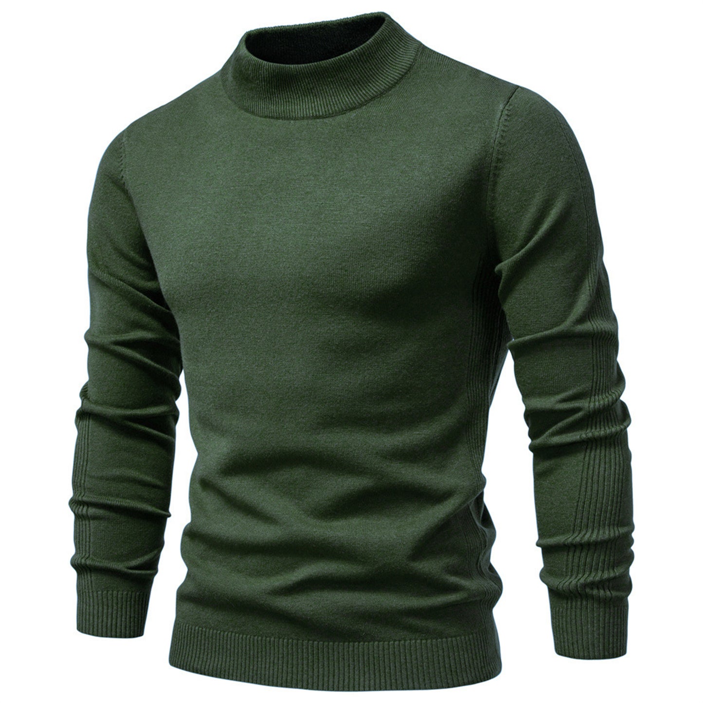 Men’s Mockneck Fall Pullover Sweater