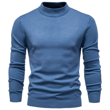 Men’s Mockneck Fall Pullover Sweater