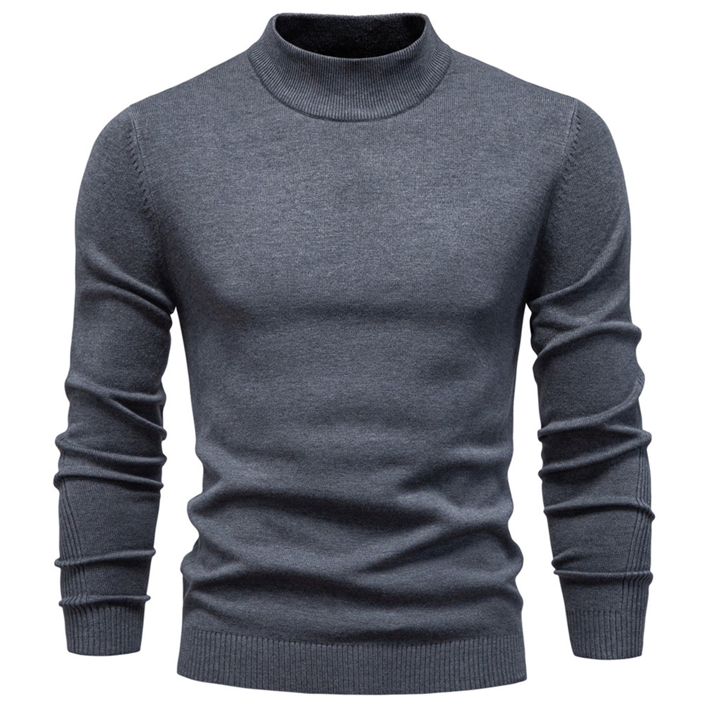Men’s Mockneck Fall Pullover Sweater