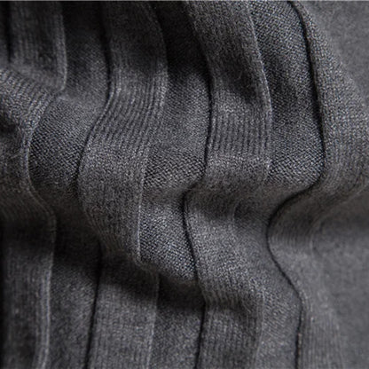 Men’s Stripe Turtleneck Pullover Sweater