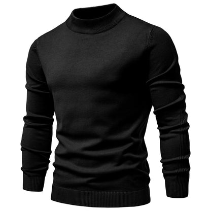 Men’s Mockneck Fall Pullover Sweater